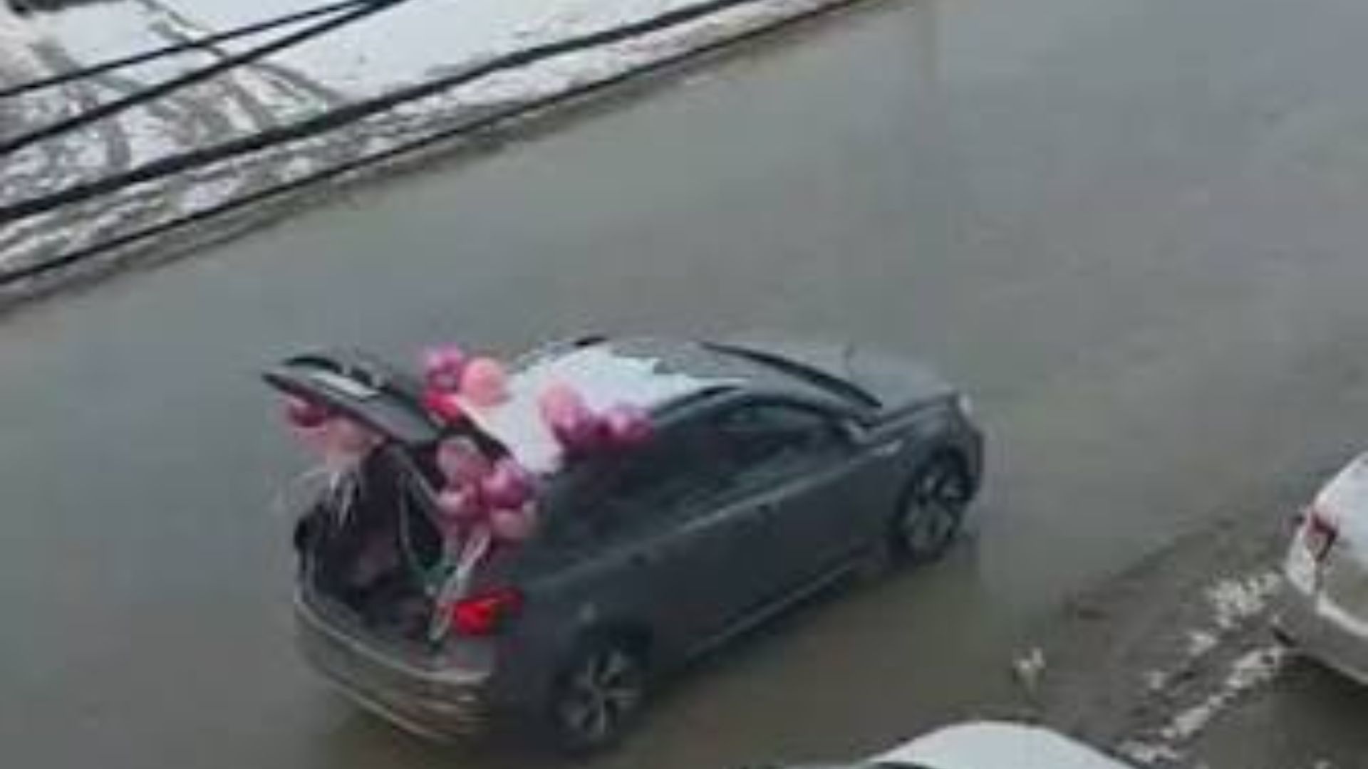 Una mujer hizo una caravana por haberse jubilado