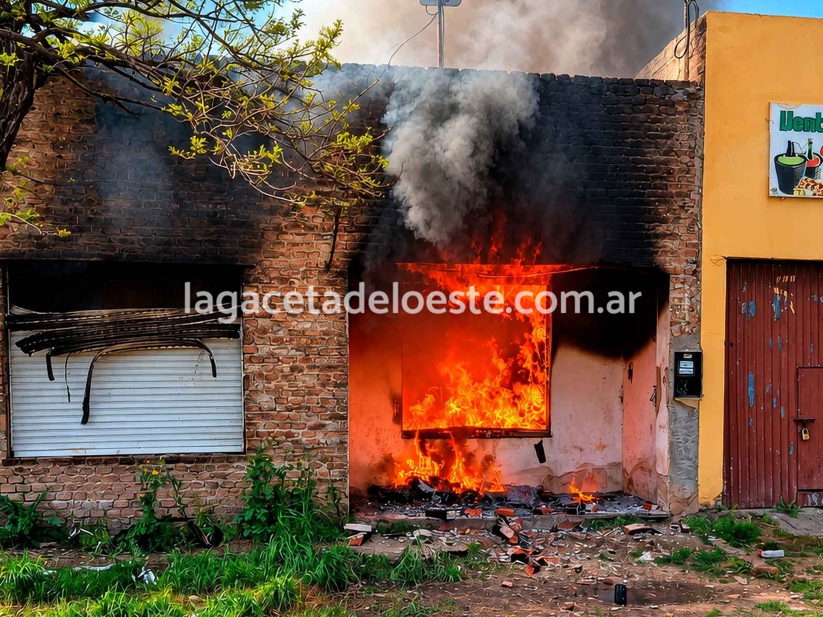 Incendio destruy&oacute; por completo una vivienda en avenida Bernardo de Irigoyen
