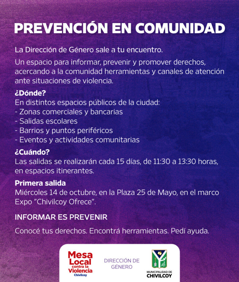 Mesa itinerante de prevención de la violencia
