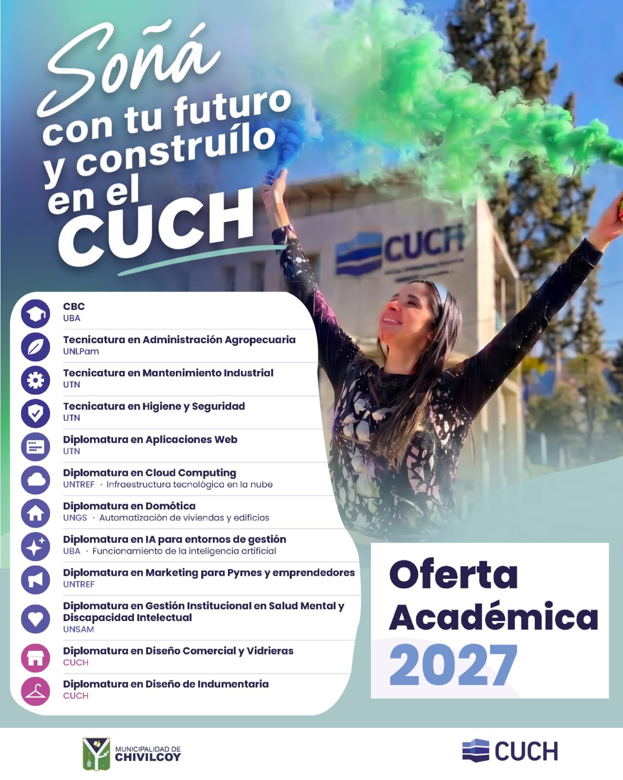 Oferta educativa del CUCH para el año 2027