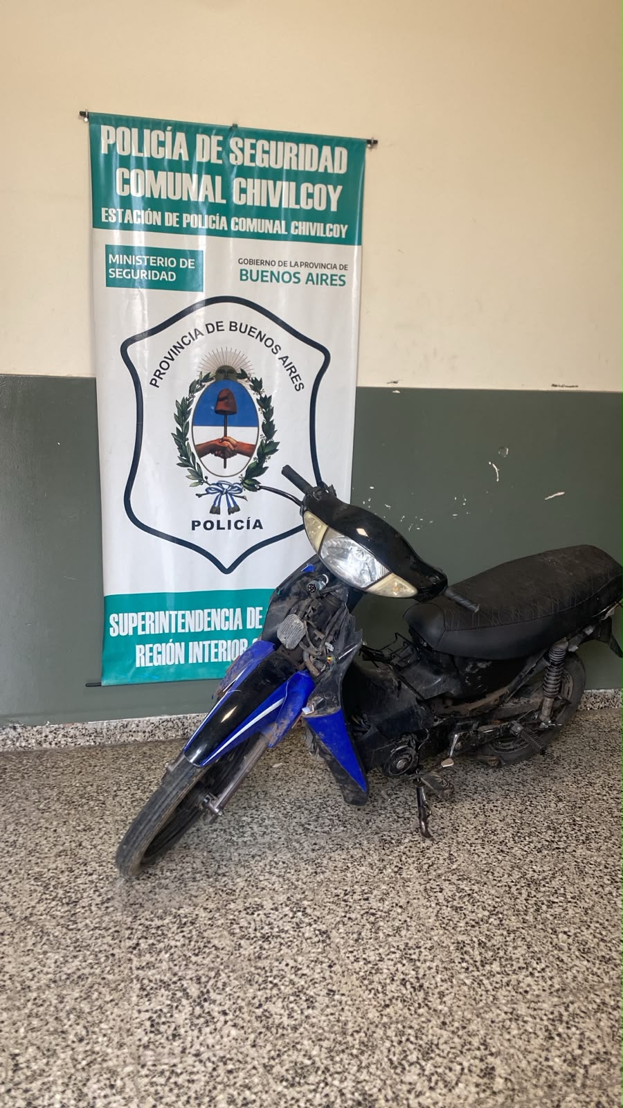 Recuperaron una moto robada y aprehendieron a un menor de 15 años
