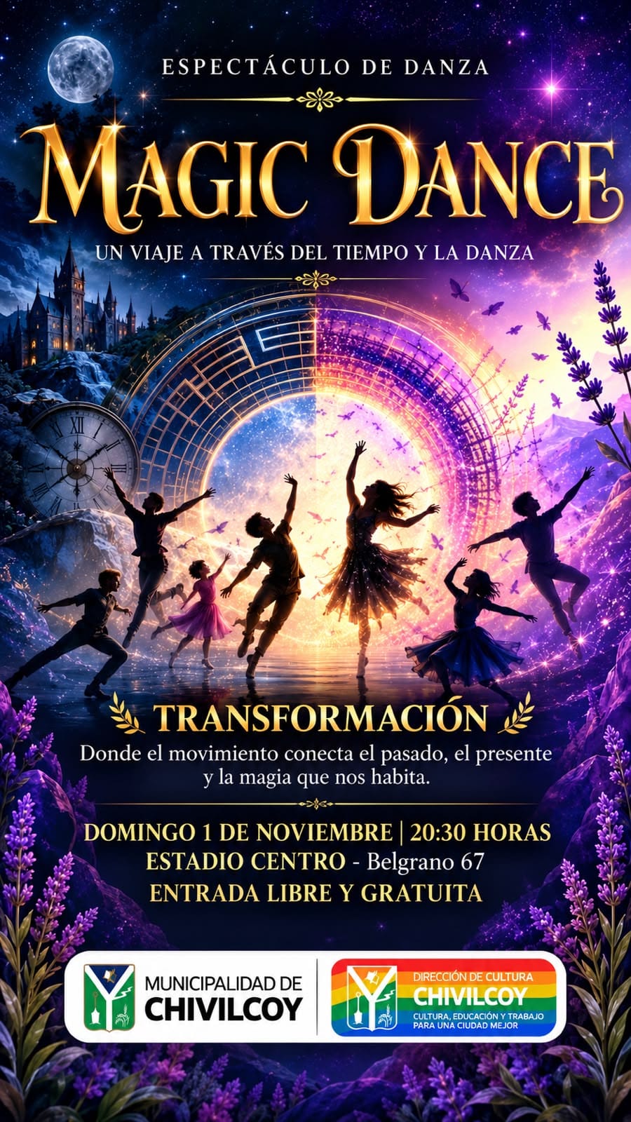 Con entrada libre y gratuita el Centro Municipal de Danza Creativa y Psicomotricidad invita a la comunidad a disfrutar de “Magic Dance”
